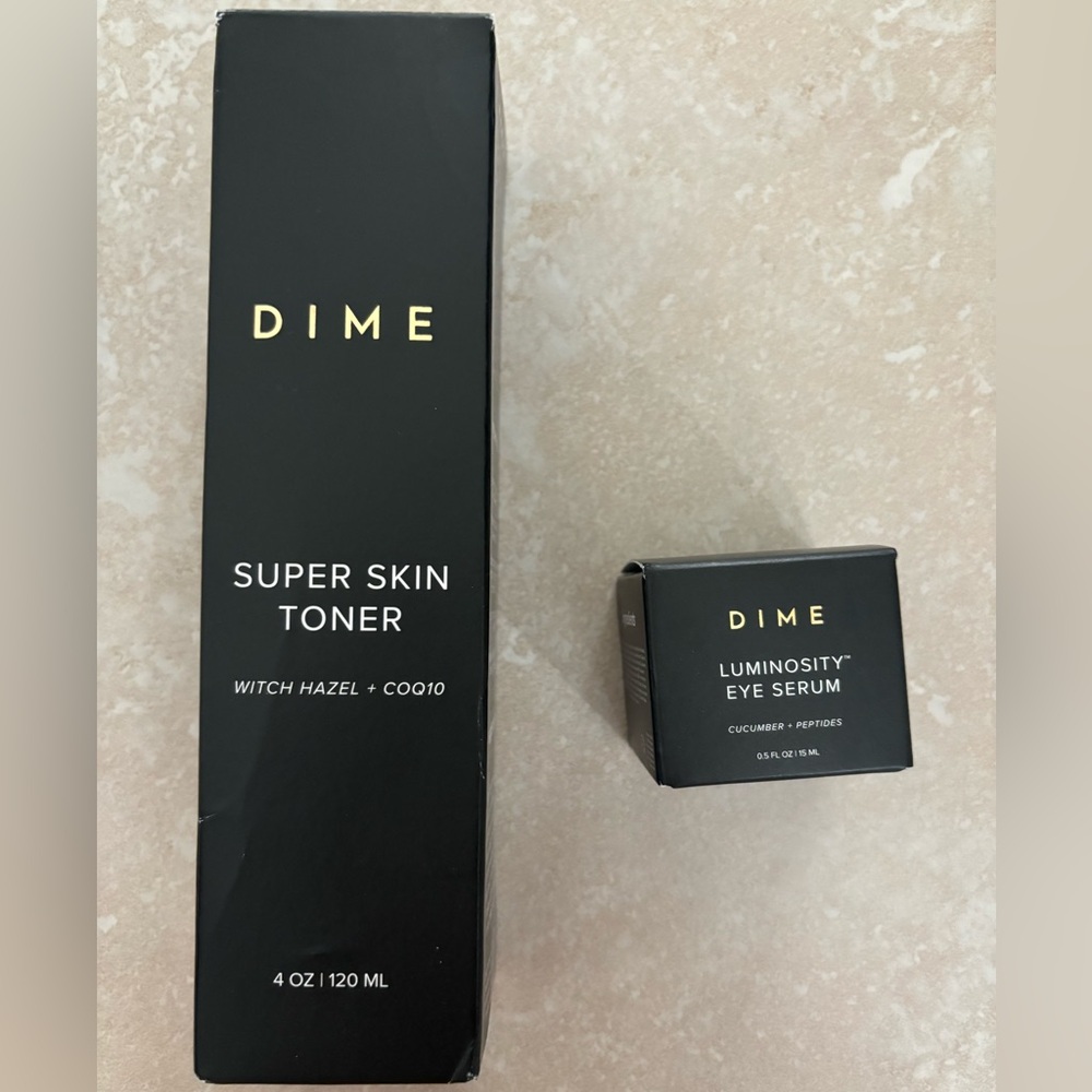 Dime Super Skin Toner and Luminosity Eye Serum
